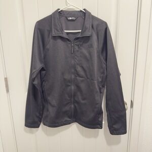 The North Face Men's Full Zip Lightweight Softshell Dark Gray Jacket Size Medium